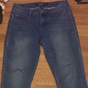 Super skinny blue jeans